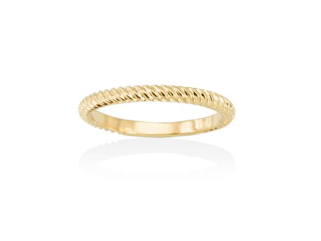 Ring KLANDESTINE  in golden silver de Marina Garcia Joyas en plata Ring in 18kt yellow gold plated 925 sterling silver.  