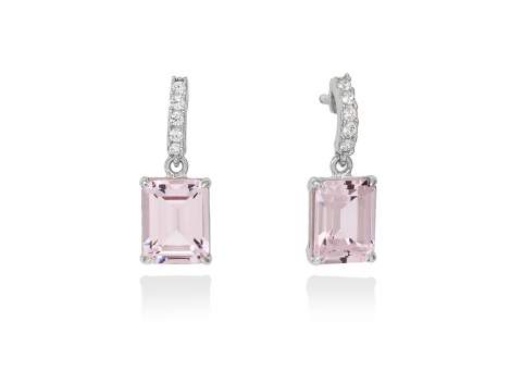 Earrings PENELOPE Pink in silver