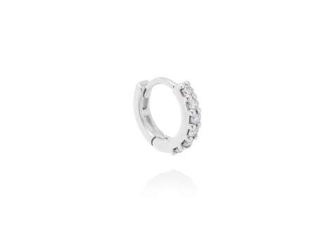 Piercing HOOP MINI in 18Kt white Gold and diamonds