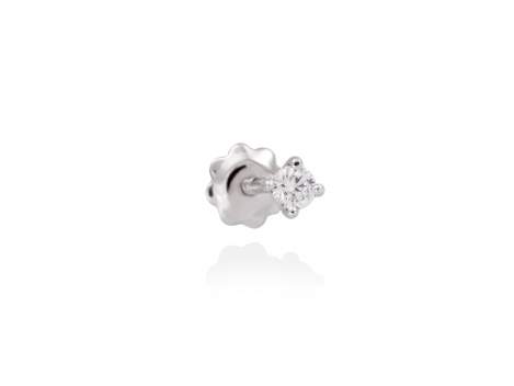 Piercing SOLITAIRE in 18Kt white Gold and diamond