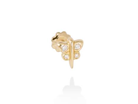 Piercing MARIPOSA in 18Kt yellow Gold and diamonds
