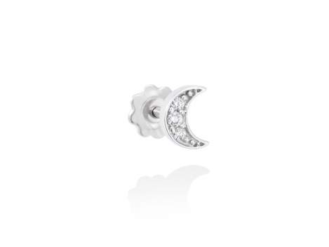 Piercing LUNA  in 18Kt white Gold and diamonds