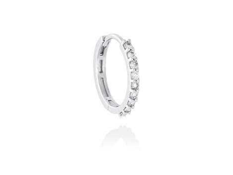 Piercing HOOP LARGE in 18Kt white Gold and diamonds