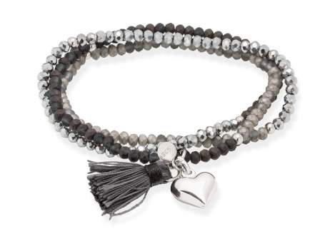 Bracelet ZEN grey in silver