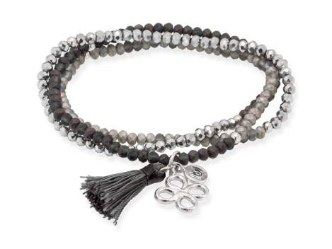 Bracelet ZEN grey in silver