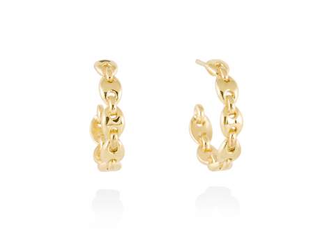 Earrings CHAIN  in golden silver