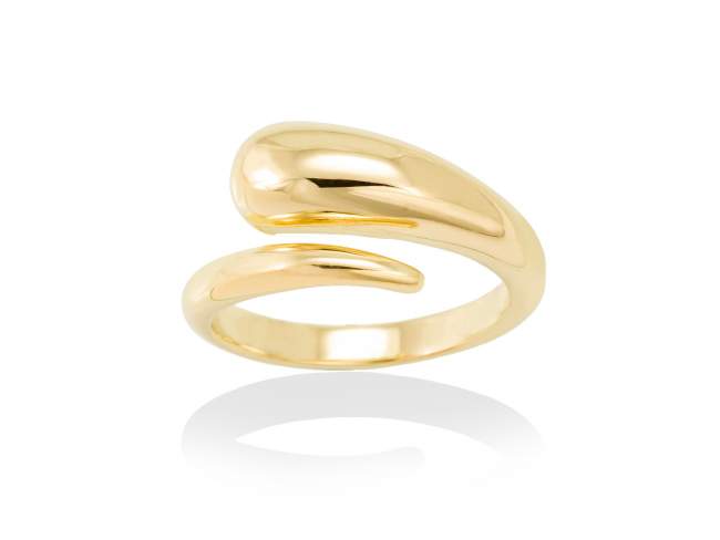 Ring FAR WEST  in golden silver de Marina Garcia Joyas en plata Ring in 18kt yellow gold plated 925 sterling silver.  