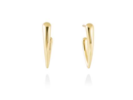 Earrings FAR WEST  in golden silver