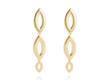Earrings SAIL  in golden silver