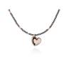Necklace LOVE  in rose silver