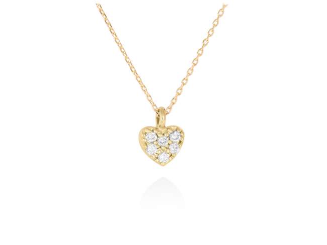 Necklace  in 18kt. Gold and diamonds de Marina Garcia Joyas en plata Necklace in 18kt yellow gold with 6 diamonds carat total weight 0.06 (Color: Top Wesselton (G) Clarity: SI). (length: 40-42 cm.)