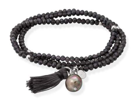Bracelet ZEN ANTHRACITE with pearl