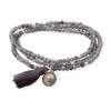 Bracelet ZEN GRAPHITE with pearl