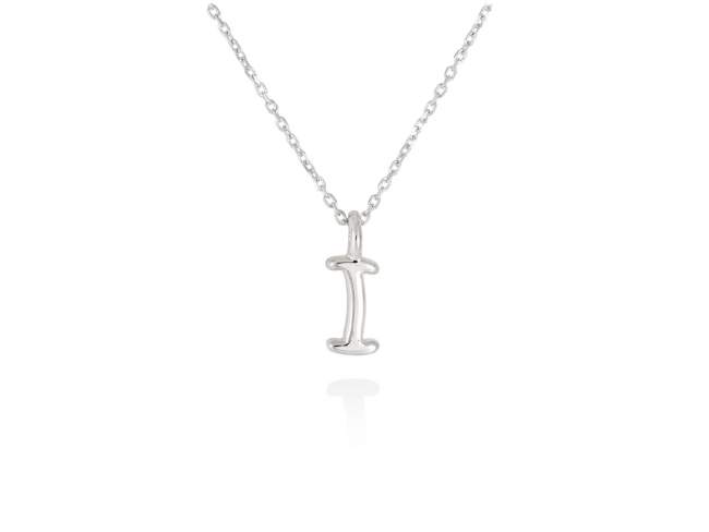 Necklace in 18kt. Gold de Marina Garcia Joyas en plata Necklace in rodhium plated 18kt white gold (length: 40-42 cm.) (Letter height: 7 mm.)