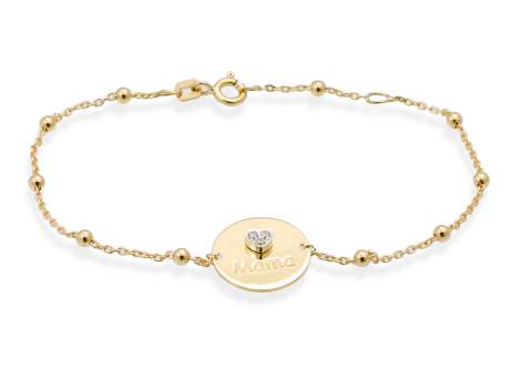 Bracelet   in 18kt yellow Gold and diamonds