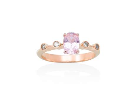 Ring CANNES pink in rose silver