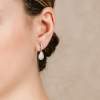 Earrings ALI White in silver
