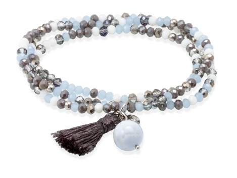 Bracelet ZEN ICE BLUE with gemstone