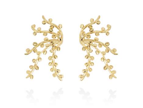 Earrings FLORENCE  in golden silver