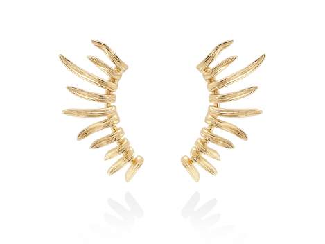 Earrings LILY  in golden silver