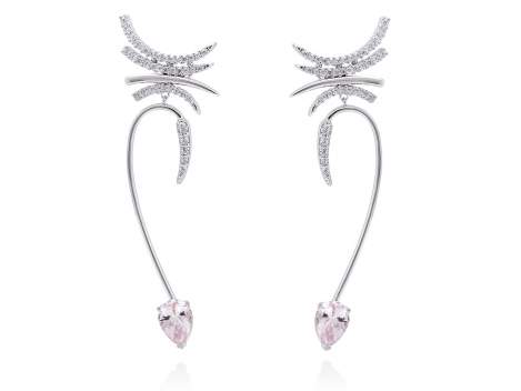 Earrings DREAM pink in silver