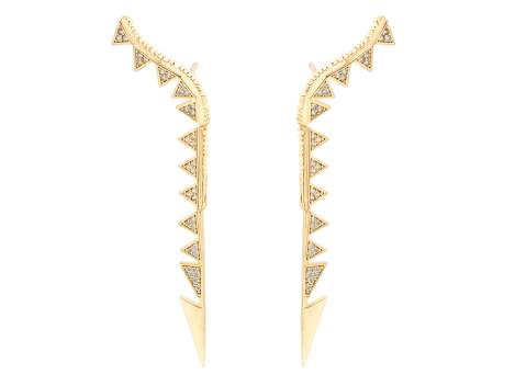Earrings MORGANA  in golden silver