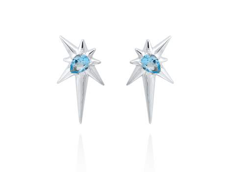 Earrings CASIOPEA blue in silver