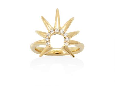 Ring LYRA  in golden silver