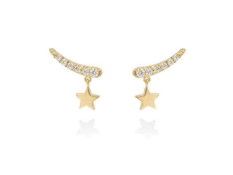 Earrings PERSEO  in golden silver