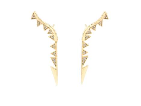 Earrings MORGANA  in golden silver
