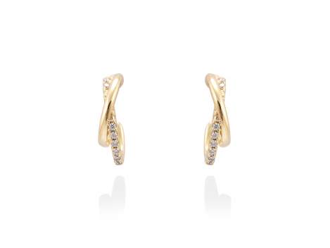 Earrings TRIESTE  in golden silver