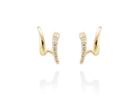 Earrings MESINA  in golden silver