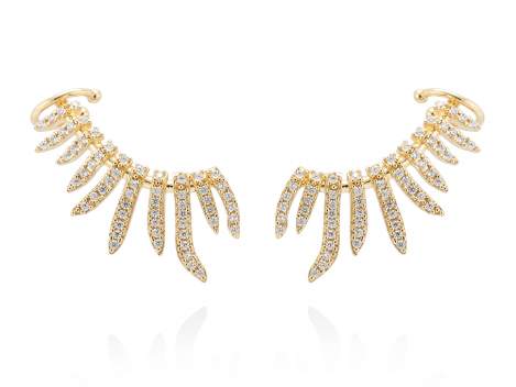Earrings LIA  in golden silver