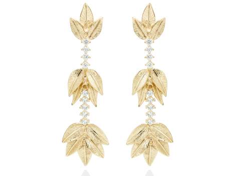 Earrings ANDROMEDA  in golden silver