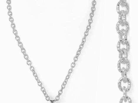 Chain TEXTURE S in silver