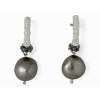 Earrings ENREDO in oxidized Silver