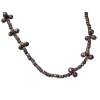 Necklace ADA Brown in silver