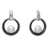 Earrings LEMAN PEARL in black Silver