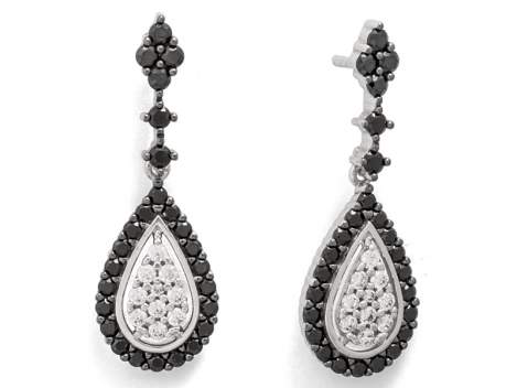 Earrings MARIAN Black in black Silver
