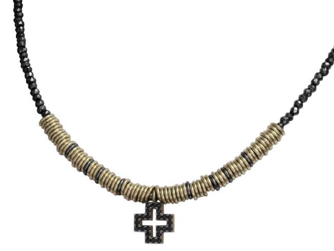 Halskette VERONA in silber vergoldet de Marina Garcia Joyas en plata Halskette in Silber (925) vergoldet in 18 Karat Gelbgold und Zirkonia