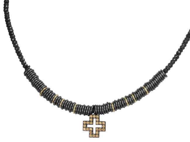 Halskette VERONA in silber geschwärzt de Marina Garcia Joyas en plata Halskette in Silber (925) mit Ruthenium Bad und Zirkonia