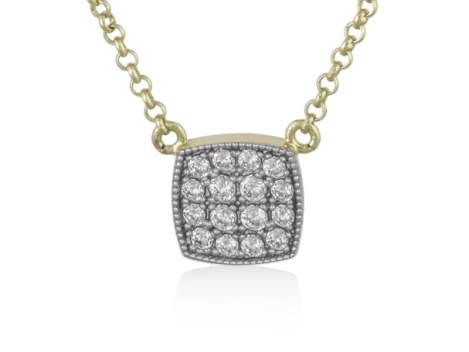 Necklace JOUR ANTIC White in golden Silver