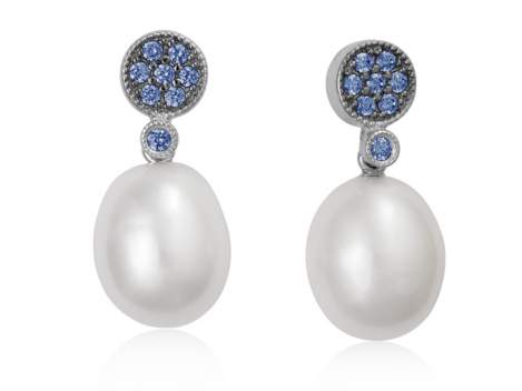 Earrings LIA Blue in silver
