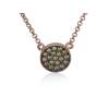 Necklace JOUR Cognac in rose Silver