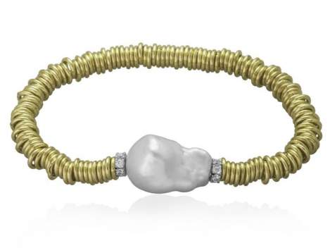 Bracelet SIENA in golden Silver