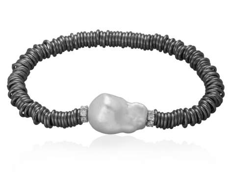 Bracelet SIENA in black Silver