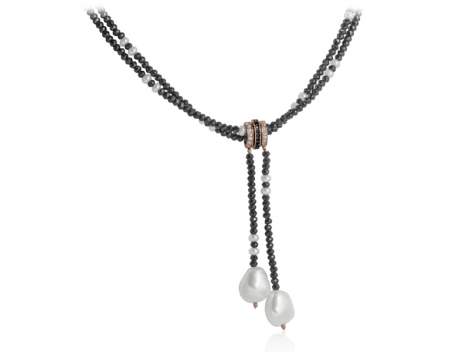 Necklace DIVA in rose Silver