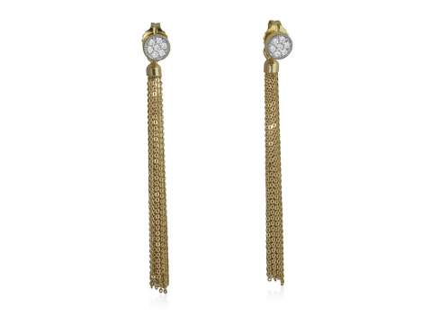 Earrings COACH in golden Silver