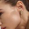Earrings POMPEYA  in golden silver