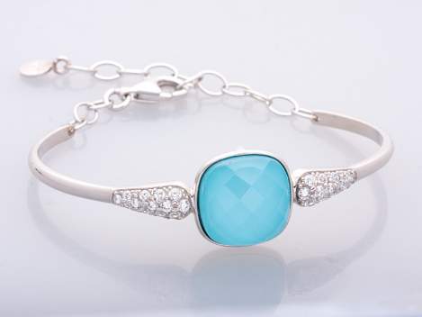 Bracelet CRIS Blue in silver